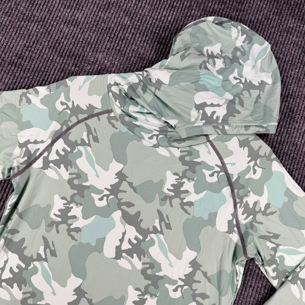 Patagonia Tropic Comfy Hoody Womens Medium Green Camo Long Sleeve Outdoor